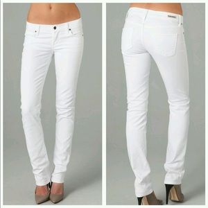 CoH Ava low rise straight leg white denim